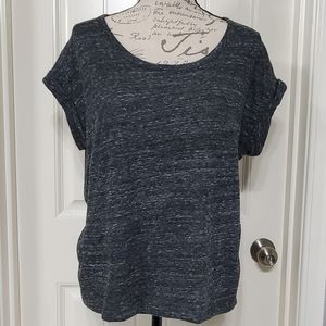 Old Navy Speckled Cuffed Sleeve Tee